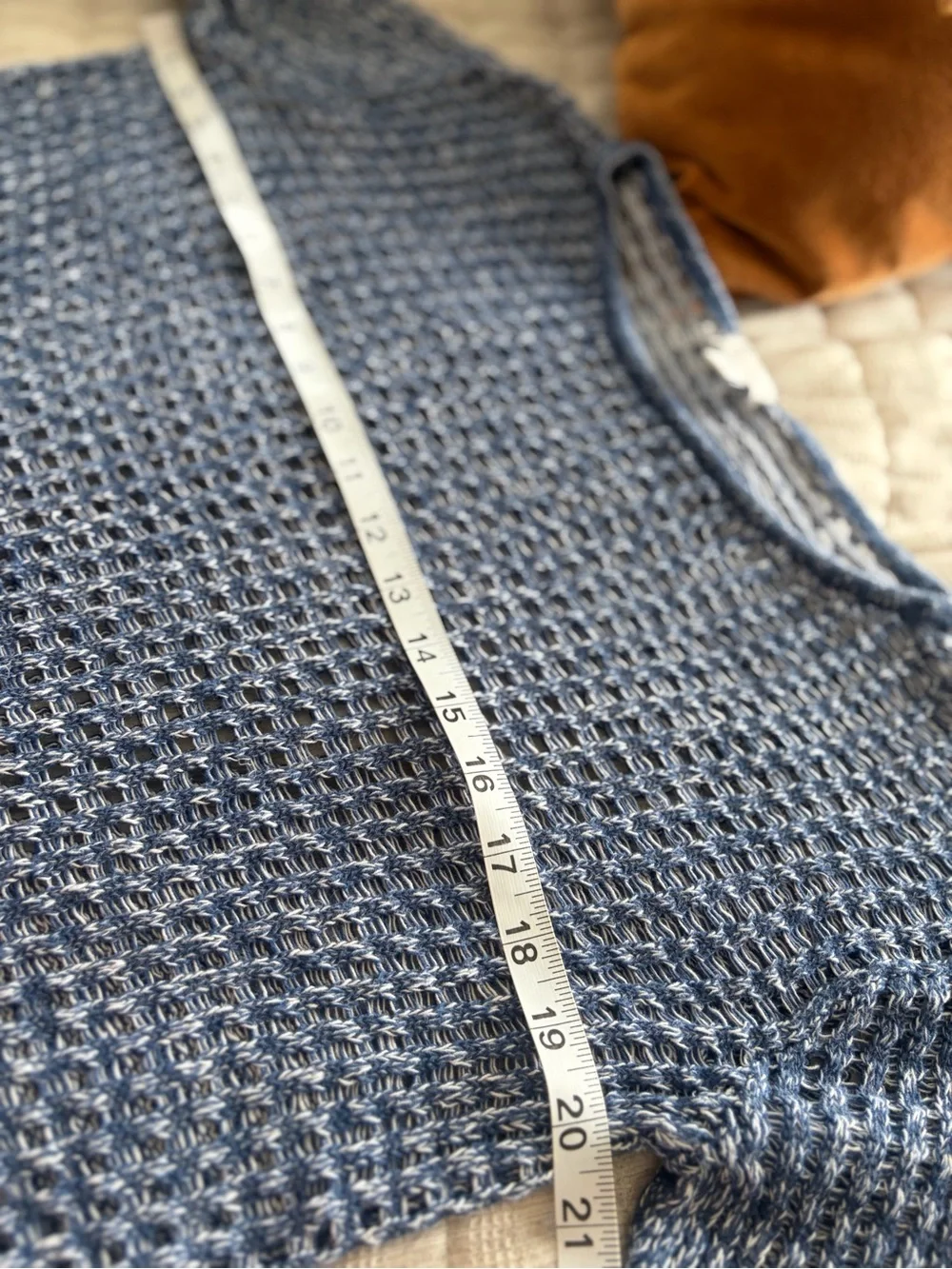 J. Jill Open-Knit Linen Blend Scoop-Neck Sweater